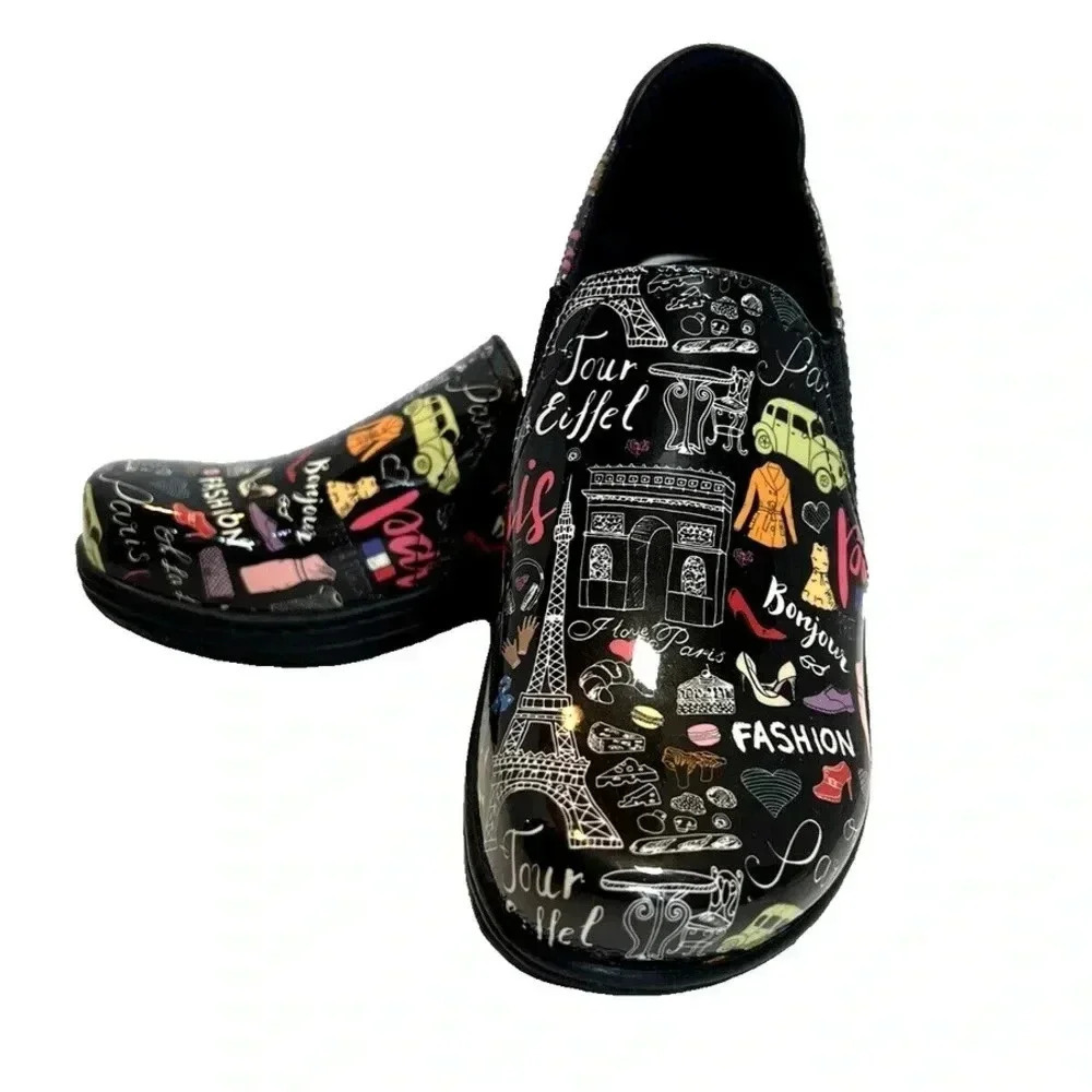 Women’s KLOGS Footwear Moxie Paris Print Leather Loafer - Picture 2 of 4